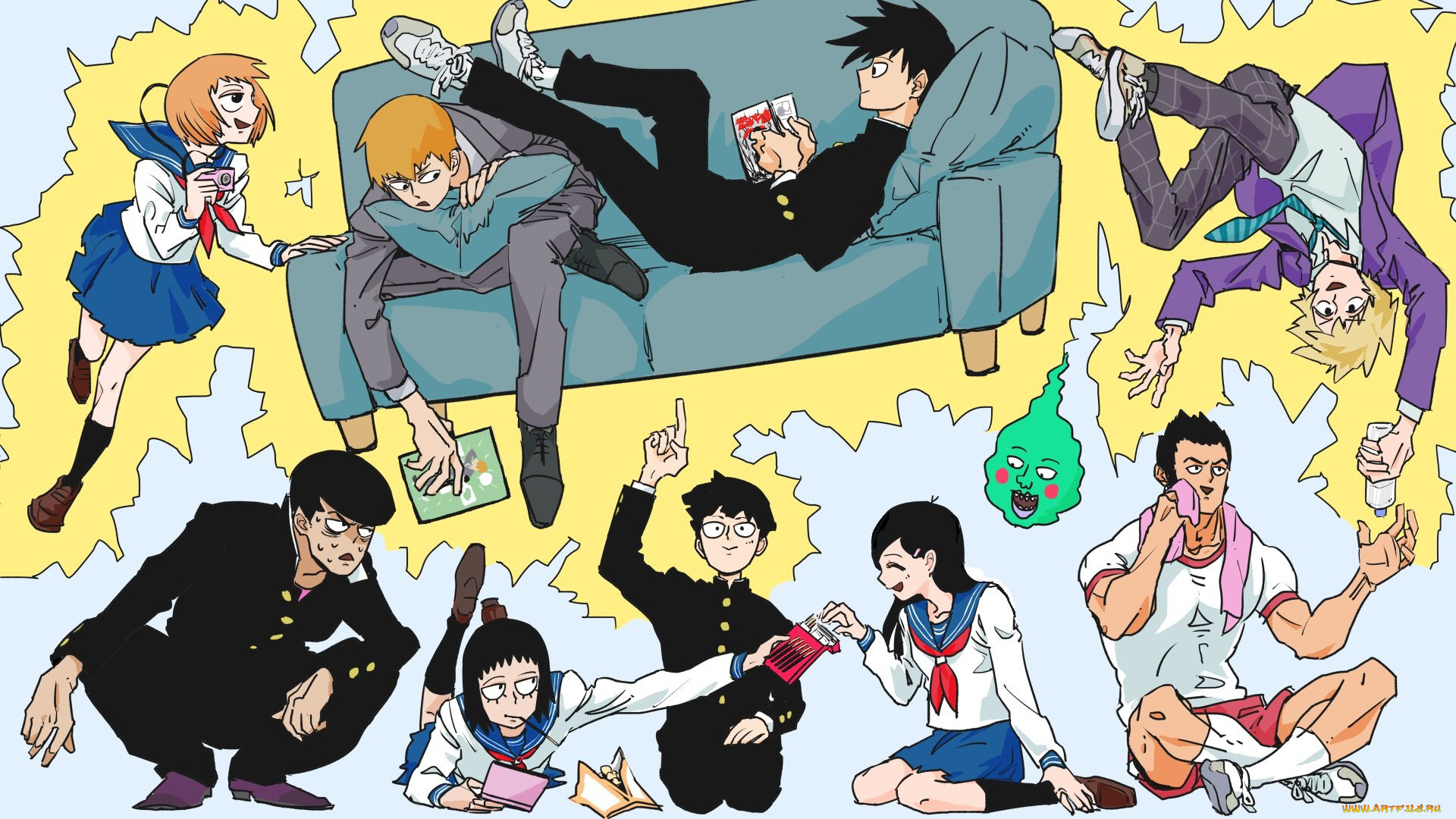 , mob psycho 100, , , 100